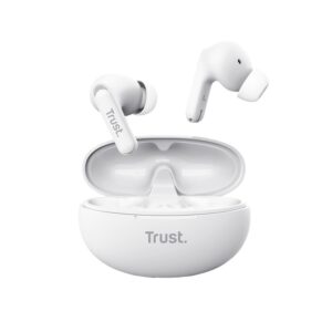 Trust Yavi - Wireless In-Ear Bluetooth TWS Earbuds with Charging Case & ENC (White) - Image 6