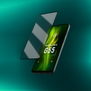 3mk HardGlass Max Lite - Apsauginis stiklas skirtas Motorola Moto G55 5G (Black) - Image 6