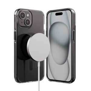 Crong Clear MAG Pro - dėklas Apple iPhone 15 MagSafe black - Image 1