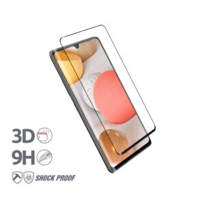 Crong 3D Armor Glass - Apsauginis stiklas 9H Full Glue  skirtas the entire screen of the Samsung Galaxy A42 5G