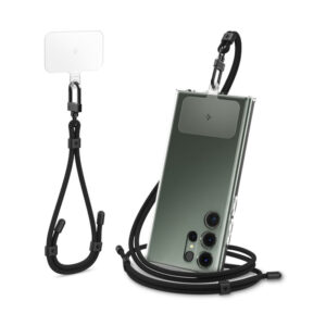 Spigen Universal Strap Set Crossbody & Wrist - Shoulder + Wrist Phone Strap (Black) - Image 1