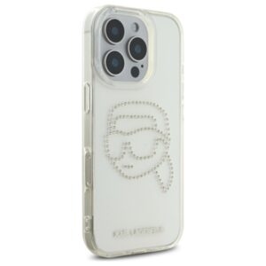 Karl Lagerfeld IML Rhinestones Karl Head - dėklas skirtas Apple iPhone 16 Pro transparent - Image 4