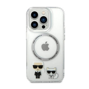 Karl Lagerfeld Karl&Choupette Aluminium MagSafe - dėklas skirtas Apple iPhone 14 Pro Clear - Image 3