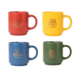Harry Potter - Set of ceramic mugs with stand 300ml 4 pcs. Hogwarts Houses - Image 2