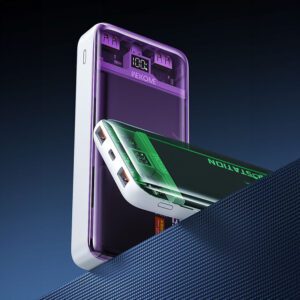 WEKOME WP-353 Vanguard Series - Power bank 10000 mAh PD 20W + QC 22.5W (Green / Transparent) - Image 5