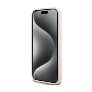 Karl Lagerfeld Silicone Karl Script - Apple iPhone 15 Case Pink - Image 5