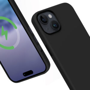 Crong Color Cover LUX Magnetic - dėklas skirtas Apple iPhone 15 Plus MagSafe Black - Image 3