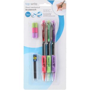 Topwrite - Mechanical pencil set with replaceable refills + erasers 10 elements - Image 2