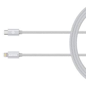 Kanex Premium DuraBraid USB-C to Lightning Cable Silver - Image 2