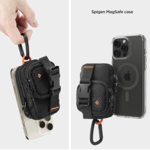 Spigen SNAP ZIP MagSafe dėklas juodos spalvos - Image 7