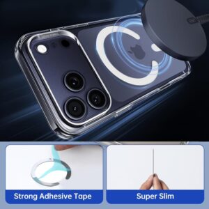 Tech-Protect MMP-200 Magnetic MagSafe žiedas telefonui baltos spalvos - Image 6