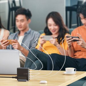 Tech-Protect DC160W-GAN 6-Port stalinis įkroviklis PD 160W / QC3.0 juodos spalvos - Image 7