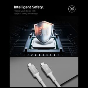 Spigen EB24015CC Essential Type-C kabelis 240W 150cm baltos spalvos - Image 8