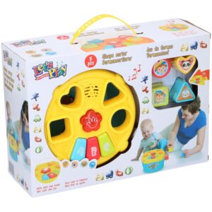 Lets Play - Shape Matching Toy (Yellow-Blue) - Image 3