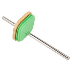 Quokka Liquid Cube - Glass mug 540 ml with stainless steel straw (Oranges) - Image 3