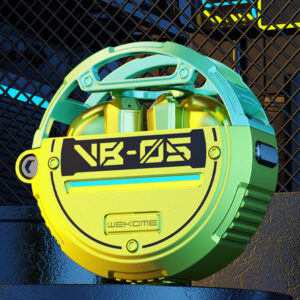 WEKOME VB05 Vanguard Series - Bluetooth V5.3 TWS belaidės ausinės su charging case žalios spalvos - Image 5