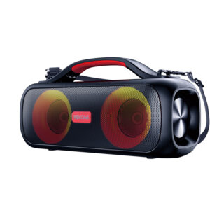 WEKOME D38 Yinla Series - V5.0 30W RGB LED Portable Wireless Bluetooth Speaker Black - Image 1