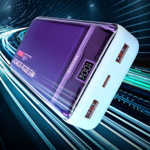 WEKOME WP-353 Vanguard Series - Power bank 10000 mAh PD 20W + QC 22.5W (Purple / Transparent) - Image 6