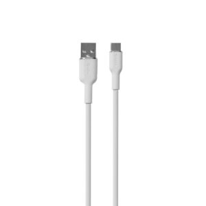 PURO ICON Soft Cable - Kabel USB-A do USB-C 1.5 m White - Image 2