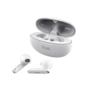 Trust Yavi - Wireless Earbuds Bluetooth TWS su Charging Case & ENC baltos spalvos - Image 3