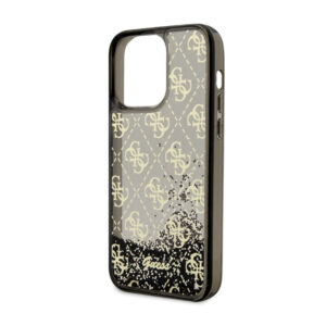 Guess Liquid Glitter Transculent 4G - dėklas skirtas Apple iPhone 14 Pro Max Black - Image 6