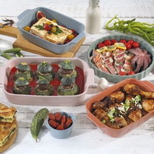 Küchenprofi Porto – Ceramic roasting dish / baking dish 30×19×6.5 cm (green) - Image 2