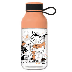 Quokka Ice Kids with strap - Ecozen Water Bottle 430 ml with strap (In The Woods) - Image 1