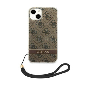 Guess 4G Print Cord - dėklas skirtas Apple iPhone 14 rudos spalvos - Image 3