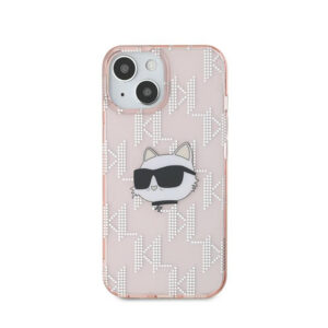 Karl Lagerfeld IML Choupette Head & Monogram - Apple iPhone 15 / 14 / 13 Case pink - Image 3