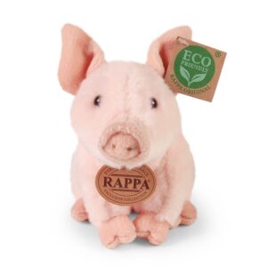 Rappa - Plush Realistic Sitting Pig 18 cm Eco-Friendly - Image 2