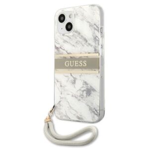 Guess Marble Strap - dėklas skirtas Apple iPhone 13 Mini pilkos spalvos - Image 2