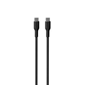 PURO ICON Soft Cable - Kabel USB-C do USB-C 1,5 m Black - Image 2