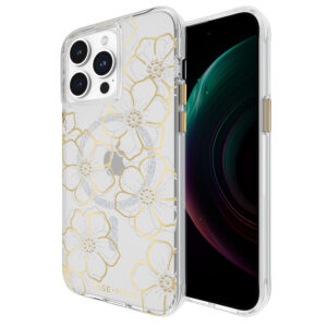 Case-Mate Floral Gems MagSafe - Apple iPhone 15 Pro Max Case Gold - Image 5