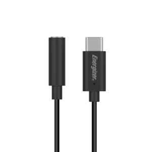 Energizer Ultimate - USB-C to 3.5 mm jack audio adapter 11 cm Black