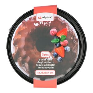 Alpina - 2-in-1 baking pan for cakes and bundt cakes with non-stick coating 26x7 cm - Image 4