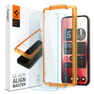 Spigen Alm Glas.TR 2-Pack - Apsauginis stiklas skirtas Nothing Phone 2a / 2a Plus (Transparent) - Image 1