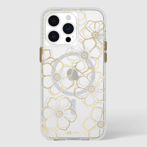 Case-Mate Floral Gems MagSafe - Apple iPhone 15 Pro Max Case Gold - Image 6