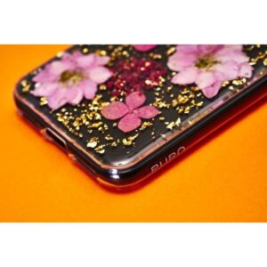 PURO Glam Hippie Chic Cover - dėklas skirtas Apple iPhone XR real green flower petals - Image 5