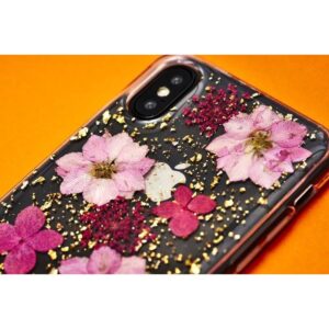 PURO Glam Hippie Chic Cover - dėklas skirtas Apple iPhone XR real green flower petals - Image 6
