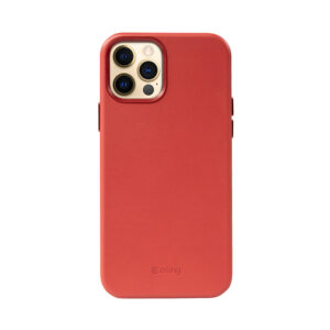 Crong Essential Cover Magnetic - Leather dėklas skirtas Apple iPhone 12 Pro Max MagSafe Red - Image 3