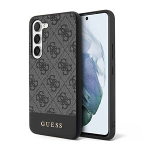Guess 4G Bottom Stripe Metal Logo Collection - dėklas skirtas Samsung Galaxy S23 Black - Image 1