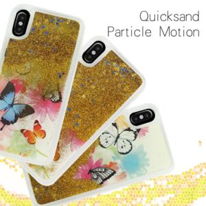 Zizo Liquid Glitter Star dėklas skirtas Apple iPhone X Butterflies - Image 3