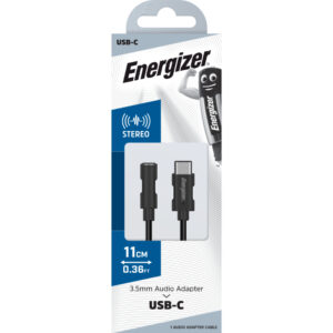 Energizer Ultimate - USB-C to 3.5 mm jack audio adapter 11 cm Black - Image 4