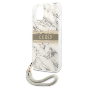Guess Marble Strap - dėklas skirtas Apple iPhone 13 Mini pilkos spalvos - Image 6