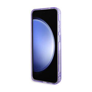 Guess IML Flowers Wreath MagSafe - Case Samsung Galaxy S24+ Purple - Image 5