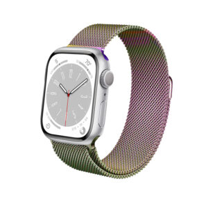 Crong Milano Steel – Stainless steel apyrankė skirta Apple Watch 38/40/41/42 mm iridescent - Image 4