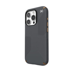 Speck Presidio2 Grip - dėklas skirtas Apple iPhone 15 Pro Charcoal Grey / Cool Bronze / White - Image 2