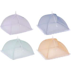 Alpina - Picnic cover / mosquito net for food 35x35x22 cm (orange) - Image 4