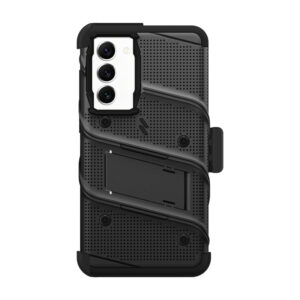 ZIZO BOLT Series - Armoured case skirtas Samsung Galaxy S23+ with 9H stiklas skirtas screen + holder with stand (Black) - Image 3