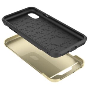 Zizo Star Diamond Hybrid dėklas skirtas Apple iPhone X Gold/Black - Image 3